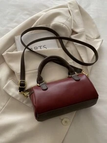 New Simple Korean Style Retro Shoulder Crossbody Pillow Shape Small Bag, Niche Design Women Handbag - Red - View 9
