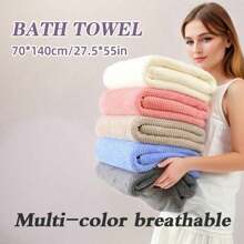 Soft Coral Fleece Bath Towel, Large 27.5x55.1in Bath Towel For Ren And Adults, Absorbent Bath Towel For Beach, Home, And Bathroom ,Halloween Thanksgiving Day Christmas Gift Bathroom Decor Summer Back To SchoolFor Beauty Salon Home Bathroom