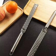 1 dụng cụ bào vỏ chanh và phô mai bằng thép không gỉ đa năng cầm tay - Hoàn hảo để băm gừng thủ công và bào rau - Dụng cụ nhà bếp sáng tạo để nấu ăn tại nhà - Bạc - Xem 9