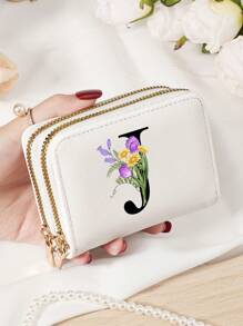 Burgundy Bag Charry Red Bag Wine Red Bag Large Capacity Multi Double Zipper Card Holder Wallet Business Card Holder Credit Card Holder Women For Women Wallet Mini Wallet Purse Wallet Card Wallet - Burgundy - View 93