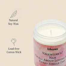 Gifts For Her, Candles Gifts For Girlfriend Wife, Funny Valentines, Anniversary Wedding, Birthday, Christmas Gifts, Vanilla Coconut Candles(7oz) - 粉色 - 查看 2