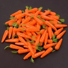 20pcs/10pcs Easter Simulation Artificial Mini Carrot Decoration,For Easter Party Home DIY Decoration Vegetable Carrots Gift