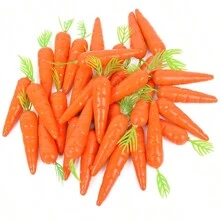 20pcs/10pcs Easter Simulation Artificial Mini Carrot Decoration,For Easter Party Home DIY Decoration Vegetable Carrots Gift