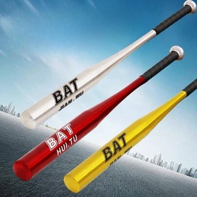 1 stuk 25"/30" honkbalbat van volledig aluminiumlegering, roestbestendig, met "BAT"-reliëf / Honkbalbat - Stevig, duurzaam, lichtgewicht, geschikt voor buitentraining, fitness - Volwassen spelers, oefening en training
