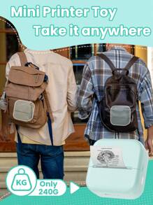 Phomemo Sticker Maker Machine - Mini Thermal Printer With 1 Roll Of Adhesive Paper (2in*21.3ft/Roll), Inkless For IPhone & Android, Portable DIY - Hồng - Xem 8