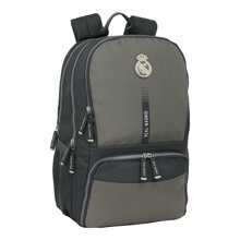 Real Madrid Padel Backpack 3rd Kit 24/25 Racket Compartments And Small Pocket - Real Madrid Padel Backpack Adjustable Padded Straps And Official Real Madrid Design - Multicolor - View 3