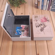 1pc 18cm/24cm Mini Safe Box Book Money Hide Secret Security Safe Box With Lock Money Safe Book Key Lock Money Cash Box Certificate Key Locker Book Kid Gift Book Hidden Secret Combination Lock Hidden Box Security Lock Key Lock Strongbox Steel Simulation Book New Fashion - Multicolor - View 7