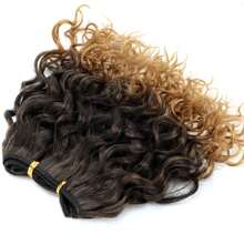 Jerry Curly Hair Bundles 6 Inch Hair Weave Bundles Crochet Short Cut 3Pcs/Pack Hair Bundles Synthetic Hair Extensions For Women Daily Life - Multicolor - View 10