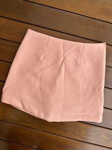 Tailored Skirt With Shorts\Women's Fashion - 淡橙色 - 查看 5
