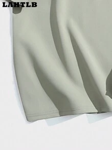 Conjunto de Camisa Polo Casual de Verão Masculina Solta