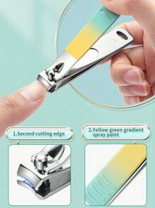 Nail Clipper Set, Stainless Steel Manicure Tools, Nail Care Set, Manicure Set, Unisex Nail Grooming Set, Professional Manicure & Pedicure Set (All Shell Colors Random) - Multicolor - View 5