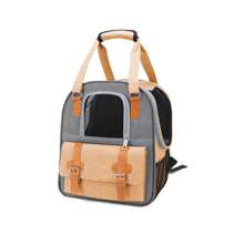 1 件便携式猫咪背包，大容量宠物包透气宠物用品背包，多功能小狗背包