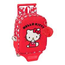 Sanrio Backpack 232+Cart 805 Hello Kitty "Iconic" Spacious Main Compartment And Small Pockets - Backpack 232+Cart 805 Hello Kitty "Iconic" Adjustable Padded Handles And Reinforced Base - Backpack 232+Cart 805 Hello Kitty "Iconic" Official Design And License - Multicolor - View 2