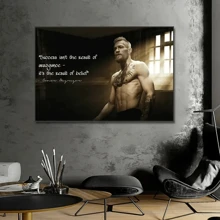 1pc /3PCS Wall Arts Posters Optional Frame Pop Inspirational Boxing Conor McGregor Professional Boxers Poster Canvas Print Painting Wall Decor Wall Art Gym Room Decoration New Pop - Multicolor - View 56