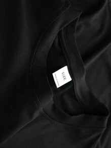 Tween Girls Casual Minimalist Cartoon Bear Graphic Logo Print Crew Neck Short Sleeve T-Shirt, New Spring/Summer Collection - Black - View 4