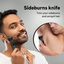 四合一多功能面部修剪器专业理发器身体胡须耳鼻修剪器无绳可充电男士剃须刀