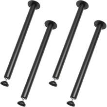 Adjustable Table Legs, Reinforced Steel Desk Furniture Legs, Set Of 4, Suitable For DIY, 1200lb Load Capacity Heavy Duty Table Legs, Quick Install Legs With Adjustable Foot Cups, Black