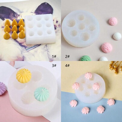 Molde de silicona multifuncional en forma de caramelo de crema para hacer artesanalmente perfumes de yeso