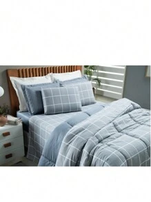 Micro Percale Double Duvet 2.20 X 2.40 M 400 Thread Count - Comfort & Elegance - Print 20 - View 1