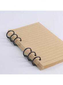 3 孔金属活页夹环，复古风格活页书环，适用于 A5/A6 计划器的可拆卸活页活页夹环，DIY 活页夹，三孔活页夹环，6 个金属环，用于日历、相册、子弹日记本，每包 2 个返校 - 彩色 - 查看 12