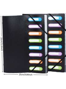 1pc PP File Folder, Student Document Classification Album, A4 File Folder Wholesale Archiving Folder - A4 - View 5