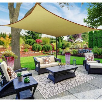 Shadesheet By Sun Shade Sail Canopy, Rectangle, 12'x16', Multiple Colors