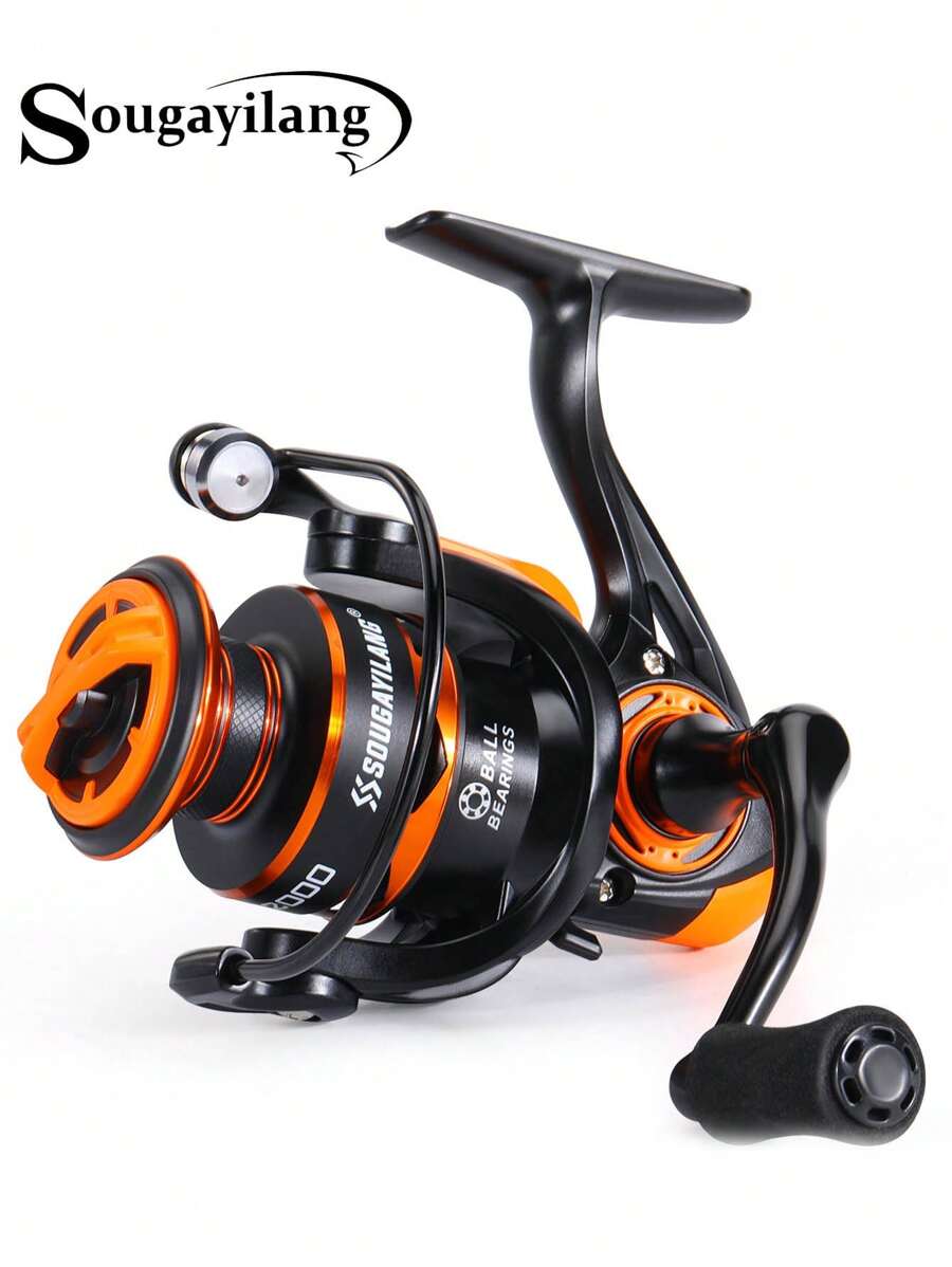 Sougayilang Visserij Reel 13 1BB Lichtgewicht Ultra Glad Aluminium Spinning Visserij Reel met Gratis Spare Grafiet Spool (XY4000