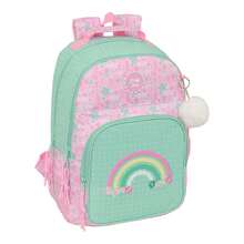 Glowlab "Amazing" Double Backpack Adaptable To Trolley With Double Main Compartment And Zipper Closure - Double Backpack Reinforced Base And Padded And Adjustable Handles - Multicolor - View 3