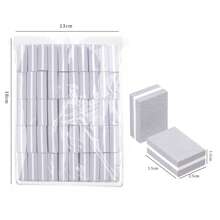 50pcs/Set Colored High Elastic Foam Nail Files, Double-Sided Mini Manicure Files, Portable Nail Care Tools
