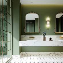 1 rollo de papel tapiz autoadhesivo de vinilo, fácil de aplicar y despegar, papel decorativo desprendible para cocina, baño, sala de estar, muebles y decoración del hogar, pegatinas de pared, decoración de habitación, decoración de baño, decoración de dormitorio, decoración de sala de estar, decoración del hogar - Multicolor - Ver 6