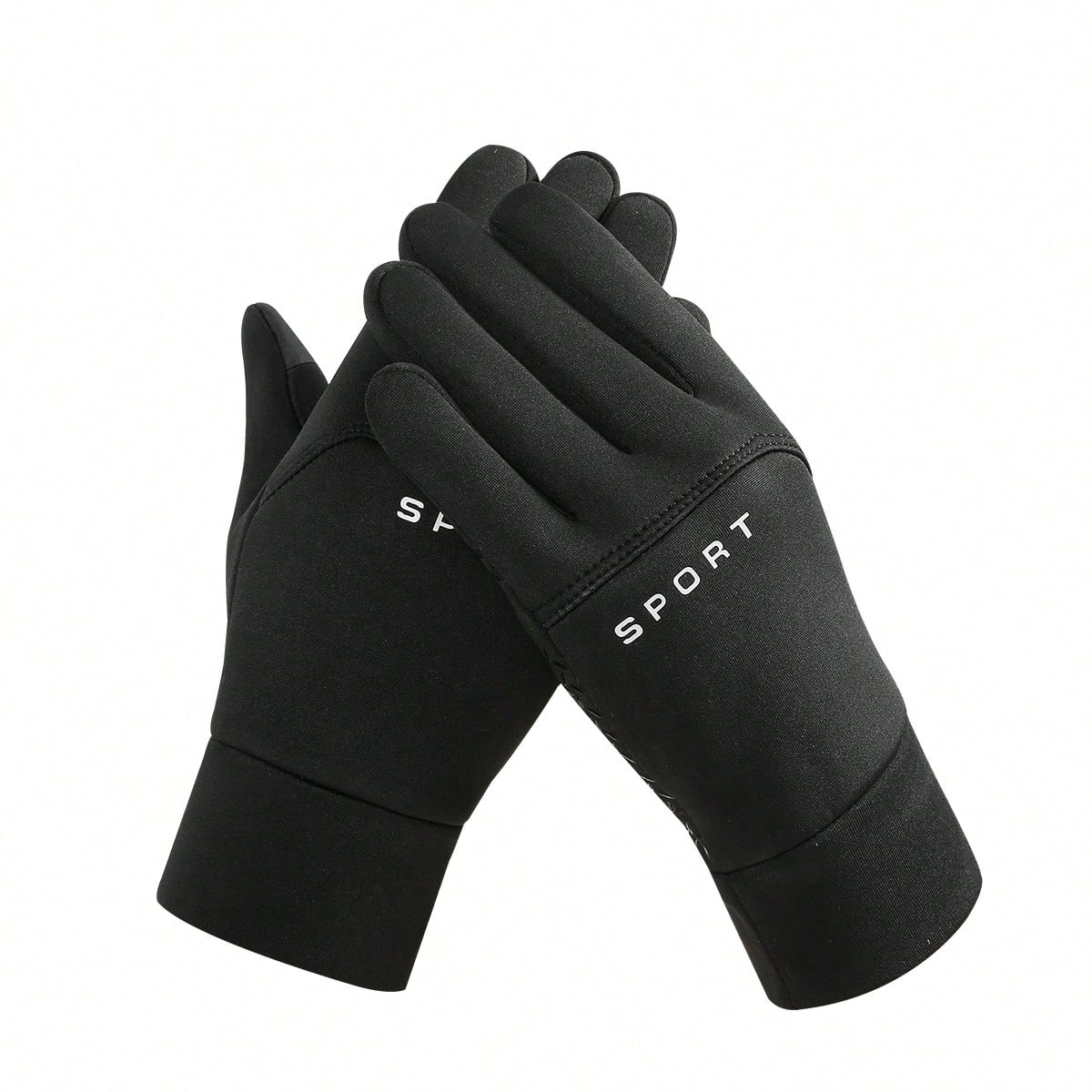 1 Pair Windproof Waterproof Velvet Insulation Motorcycle Gloves, Warm Bike Riding Cold-Proof Touchscreen Full Finger Cycling Gloves For Men