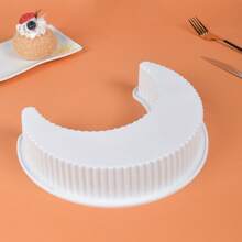 月亮形硅胶模具，适用于慕斯蛋糕、布丁、甜点、法式海绵蛋糕、糖果、糕点、星形和月饼模具 - 彩色 - 查看 6