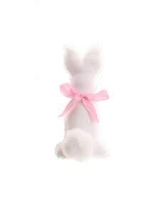 1 件复活节春季兔子装饰，DIY 节日家居装饰道具篮子托盘