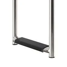 Marine 2-Step Boat Telescoping Ladder, Docks 270° Rotatable Telescoping Ladder, Stainless Steel Boat Floding Ladder, Swimming Pool Wall Mounted Stainless Steel Ladder - Silver - View 11