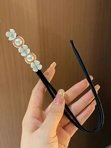 Set de pasadores de pelo con perlas falsas y cristales elegantes, kit DIY para hacer moños de pelo, accesorios versátiles para pasadores de pelo adecuados para trenzas, moños y todos los estilos de cabello, decoración del hogar y el baño