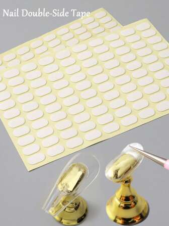 200pcs Nail Adhesive Sticker Nail Stand Double Sided Tape For False Nails Display Stand Nail Tips Show Stand Holder Tools (Exclude Stand ),Nail Supplies,Nail Tools,Nail Art Tools,Back To School,Nails,Nail Tools For Press On Nails