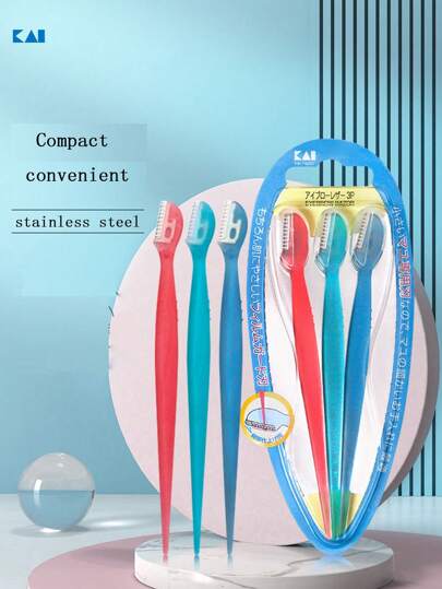 KAI Mini Eyebrow Trimmer, Easy To Carry With Protective Net For Safety,Makeup,Cheap,Room Decor,Vanity,Travel,Bedroom,Makeup Accessories,Eyebrow Razor