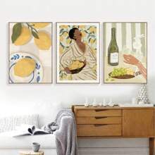 1pc Scandinavian Minimalist Boho Wall Art Posters Abstract Decorative Painting HD Canvas Prints Home Bedroom Living Room Decoration No Frame - Multicolor - View 6