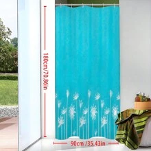 Dandelion Print Polyester Shower Curtain - Waterproof, Privacy & Wet Separation For Home, Hotel Bathrooms With Metal Grommets And Hooks Included Home Bathroom Decor