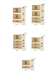 Dust-Proof High-End Drawer Organizer, Storage Racks For Cosmetics And Skincare Products, Makeup Vanity Table - Multi-Layer Drawers Dual Cabinet Storage Rack