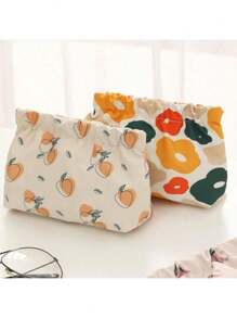 Sac de rangement pour serviettes hygiéniques pour femmes, porte-cartes de crédit, pochette pour serviettes, serviettes, cosmétiques et pièces de monnaie. Idéal pour les vacances, la plage, la salle de bain, la chambre à coucher. Grande capacité.