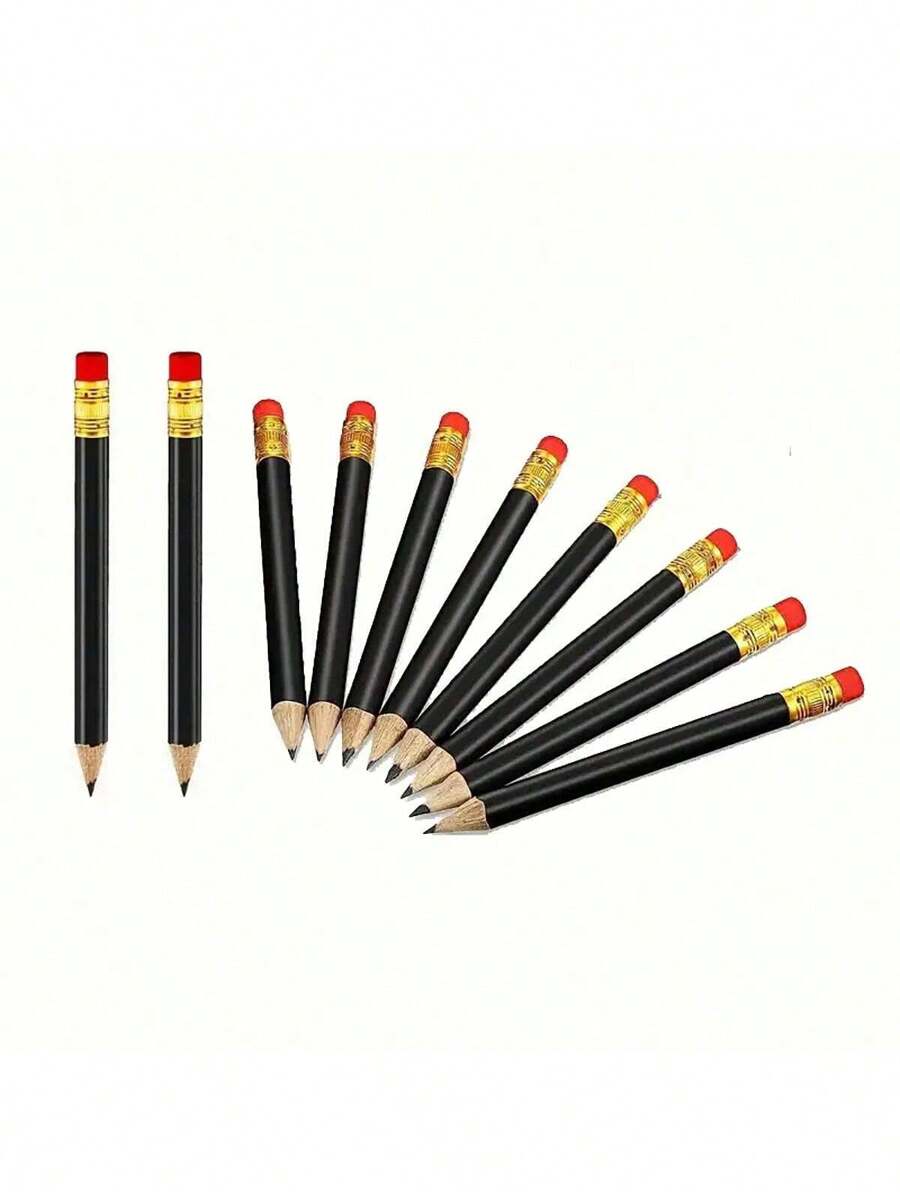 10 支带橡皮擦的绘画铅笔，学生书写铅笔，HB，适用于学校用品，返校