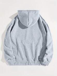 Envío Local - Sudadera con Capucha Cómoda y de Moda para Mujeres, Sudadera de Manga Larga, Sudadera Beige de Moda para Mujeres con Patrón de Leopardo y Patrón de Gafas de Moda - Sudadera Casual Suelta de Fibra de Poliéster con Cordón #   Patrón OmLife, Adecuado para Todas las Estaciones - gris - Ver 2