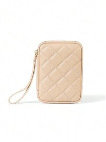 新款简约时尚护照夹，多卡槽硬币拉链钱包，驾驶执照夹，带腕带的多功能文件袋，大容量隔层，适合作为送给朋友、家人、毕业典礼、返校、生日、节日、周年纪念的礼物