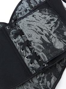 Women's Vintage Strapless Bodycon Bustier Corset Top, Fishbone Shapewear Cropped Sexy Camisole For New Year Party, Valentine's Day, Holiday, Halloween Costume