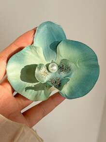 1 Stück mintgrüne Chiffon Blume Haarspange, süß und frisch für den Strandurlaub, Haraccessoires, Haarspangen, Haarklammern, Haarklammern