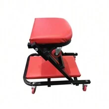 Foldable Garage Mobile Mechanics Creeper Bench 2 In 1 Workshop Trolley Padded Car Repair 360° Rotating Resting Board Stool - Red - View 10