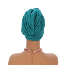 1pc Women Fashion Elegant Layered Crimp Print Sequin National Characteristics Head Scarf, Suitable For Daily Life, Vacation, Travel, Performance, Festival, Dating, Party - Multicolor - View 3