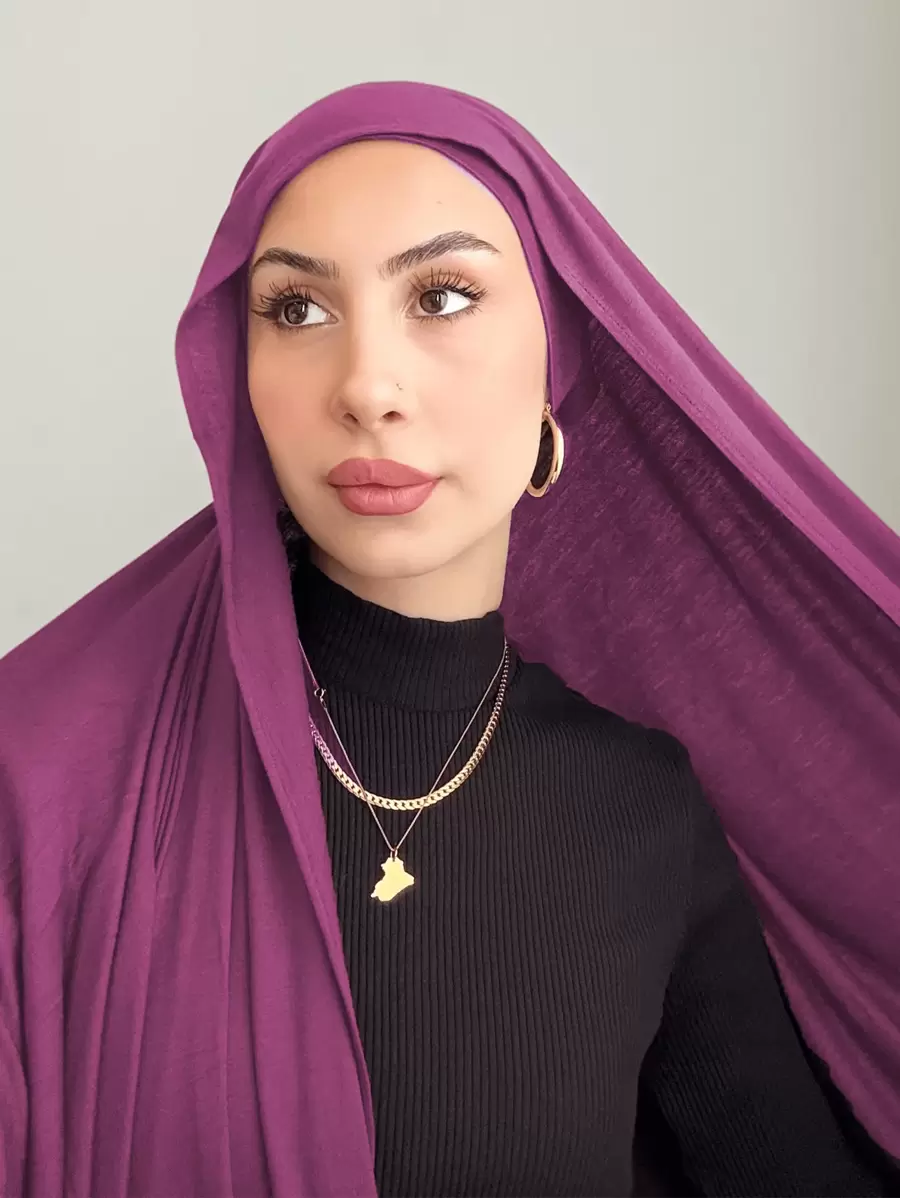 1pc Solid Color Elegant & Soft Scarf, Ladies' Rayon Headband, Breathable Headscarf For Daily Wear