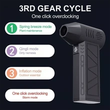 Jet Dry Mini Blower 130,000 RPM Portable Air Blower Super Jet Fan Turbo Hot UK - Black - View 11